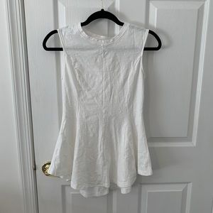 Anthropologie Eri and Ali white cotton tank